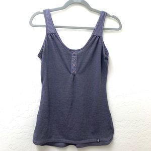 THE NORTH FACE buttoned tank with ruching